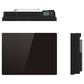 Schwarzer elektrischer Heizkörper mit trockener Trägheit KERAMIK-Block + GLAS-Fassaden-LCD-Bildschirm 2000W GLASS Standard NF