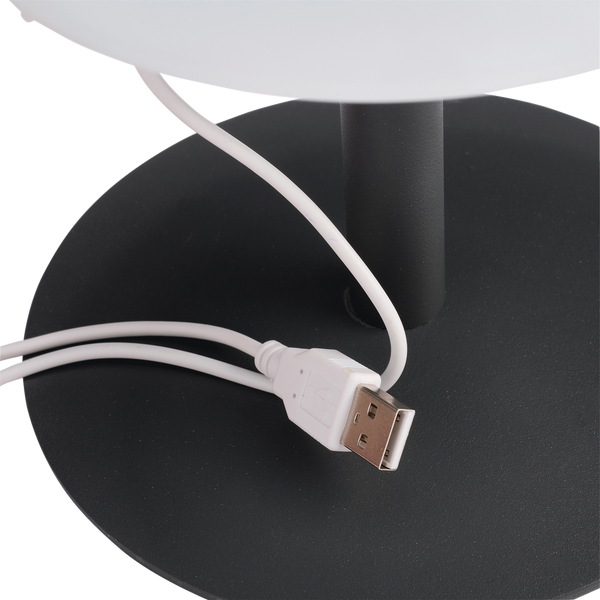 Lampe De Table Touch Design Sans Fil Pied En Acier Led Blanc Chaud