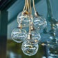 GOLDY warm white LED rope solar hanging light 150cm