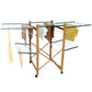 28M USHUAIA Multi-Function Clothes Rack Clothes Drying Rack Wood Color Large Capacity
