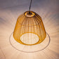 Natural bohemian solar hanging lamp in braided basketry style warm white LED MAYA H39cm