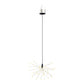 Suspension solaire étincelante festive micro LED blanc chaud FIREWORKS H70cm - REDDECO.com