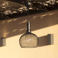 Suspension solaire ronde ajourée acier cage grillagée filament LED blanc chaud LOFT ROUND H85cm - REDDECO.com