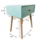 Table de chevet en bois avec tiroir de style scandinave OLAF vert d'eau - REDDECO.com