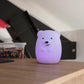 Veilleuse bébé ours sans fil touch souple LED multicolore dimmable TEDDY H19cm - REDDECO.com