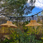Guirlande lumineuse raccordable d'extérieur avec abat-jour en jacinthe d'eau naturelle style bohème 7 ampoules à filament douille E27 LED blanc chaud MOOREA LIGHT CONNECTABLE 6m