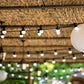 Guirlande lumineuse solaire 10 globes blanc chaud LED PARTY MILKY SOLAR 5.70m 8 modes - REDDECO.com