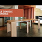 Table console extensible OREBRO + rallonges, jusqu'à 140 cm, couleur gris foncé