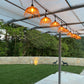Guirlande lumineuse extérieur abat-jour exotique paille 10 ampoules douille E27 LED blanc chaud HAWAII LIGHT 6m