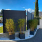 Kit clôture jardin panneaux occultant en bois composite et aluminium - Set de base + 2 extensions : longueur 5.68m