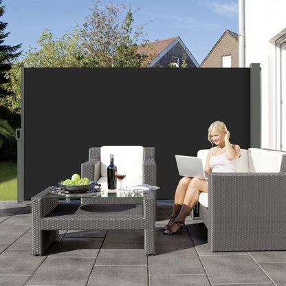 PHOENIX 140 x 300 cm Outdoor Verdunkelungsrollo Screen Grau